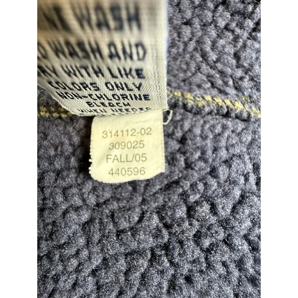 Gap Fleece Vest Boy's XL (12) Green Pockets Full Zip Mock Neck 2005